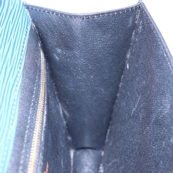 LOUIS VUITTON Epi Montaigne 23 Clutch Bag Blue - Picture 12 of 16